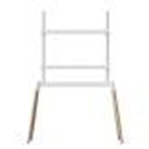 Gembird TV floor stand 55" - 86" white/wood