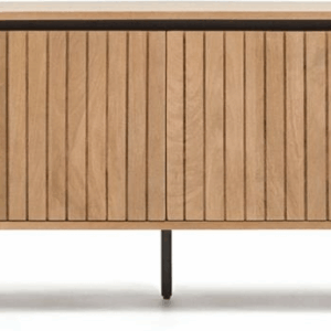 TV-bord Kave Home Licia i massivt mangotræ L200 x D43,5 x H55 cm natur