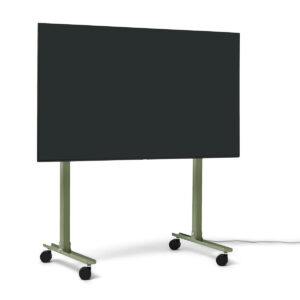 Pedestal Straight Rollin TV Stander - Mossy Green